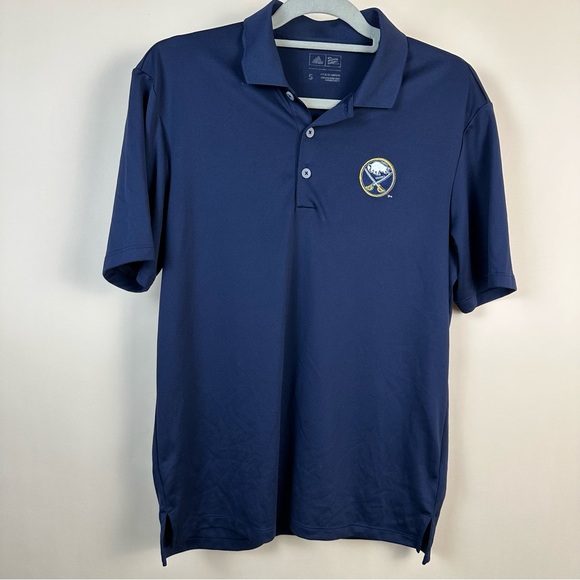 Adidas and NHL Buffalo Sabres Polo, blue, men’s Small - Picture 1 of 10